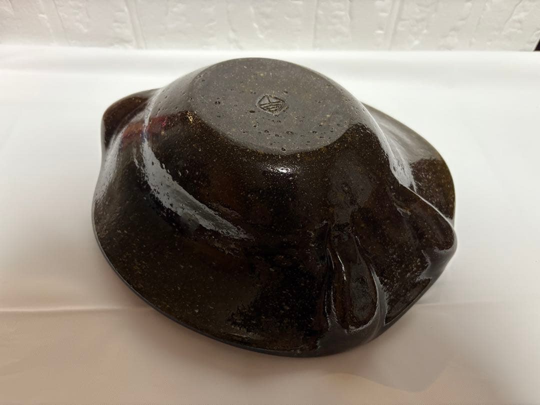 【稲嶺盛吉】琉球ガラス　中皿⑥