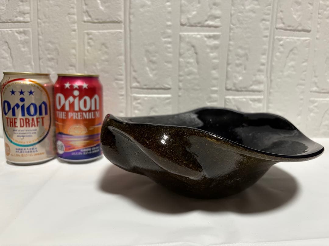 【稲嶺盛吉】琉球ガラス　中皿⑥