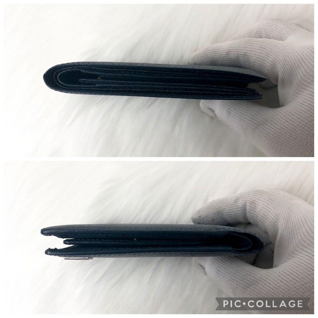 【極美品】PORTER 二つ折り財布 折り財布 カレント ネイビー