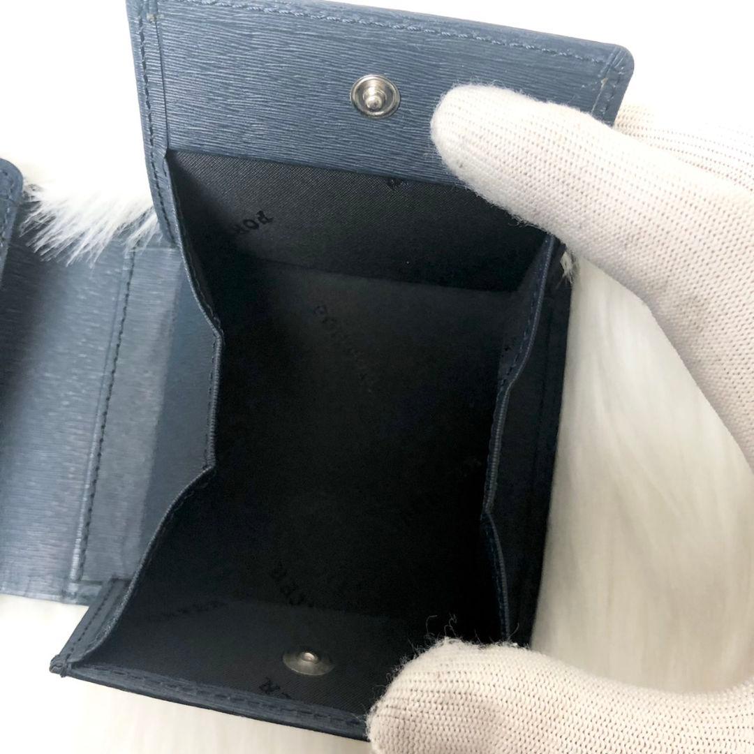 【極美品】PORTER 二つ折り財布 折り財布 カレント ネイビー