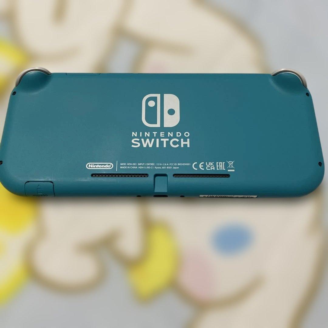 Nintendo Switch Lite ターコイズ 本体 充電器　公式ケース付