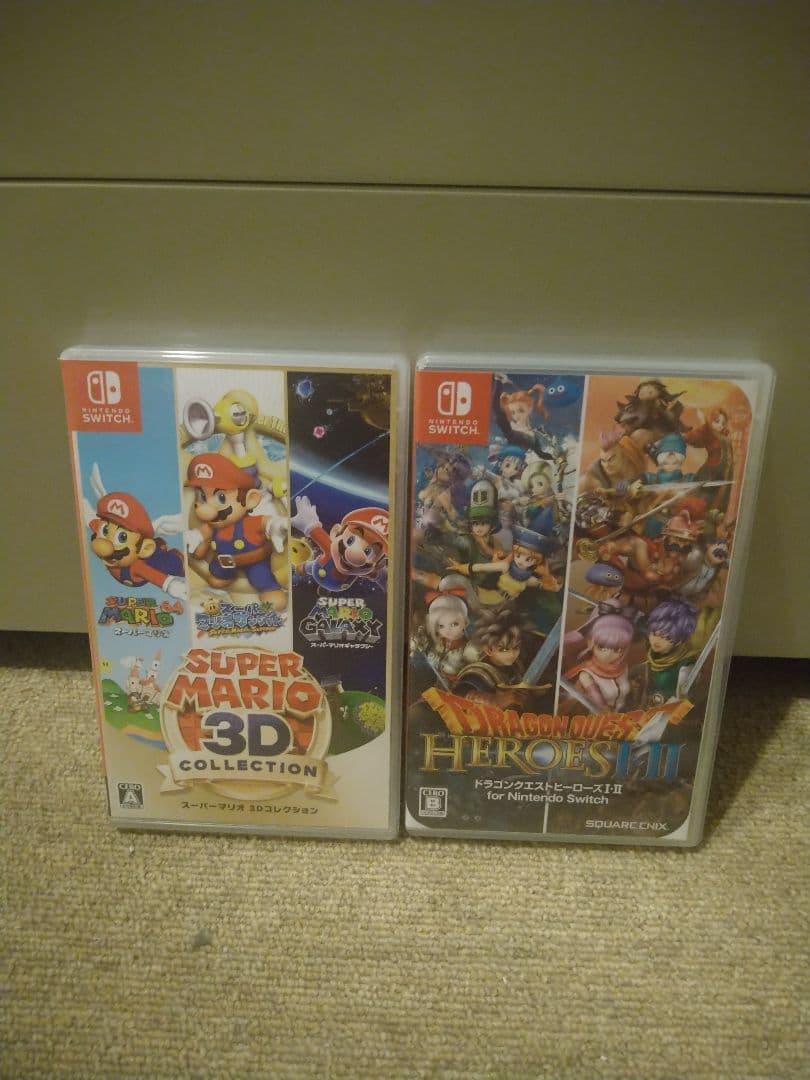 美品 ドラゴンクエストヒーローズ12とスーパーマリオ3Dコレクション 2本セット