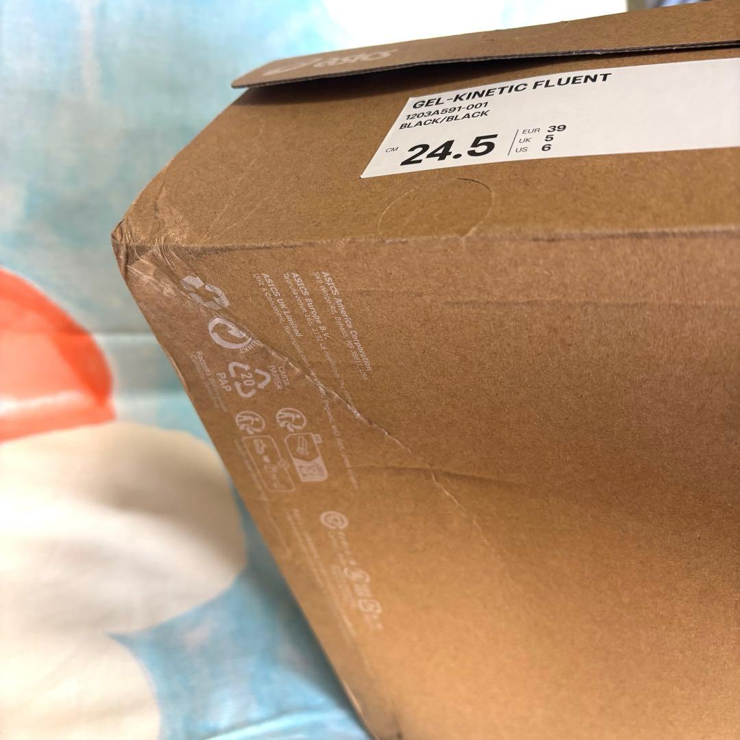 靴 [ASICS]GEL-KINETIC FLUENT(BLK-24.5)