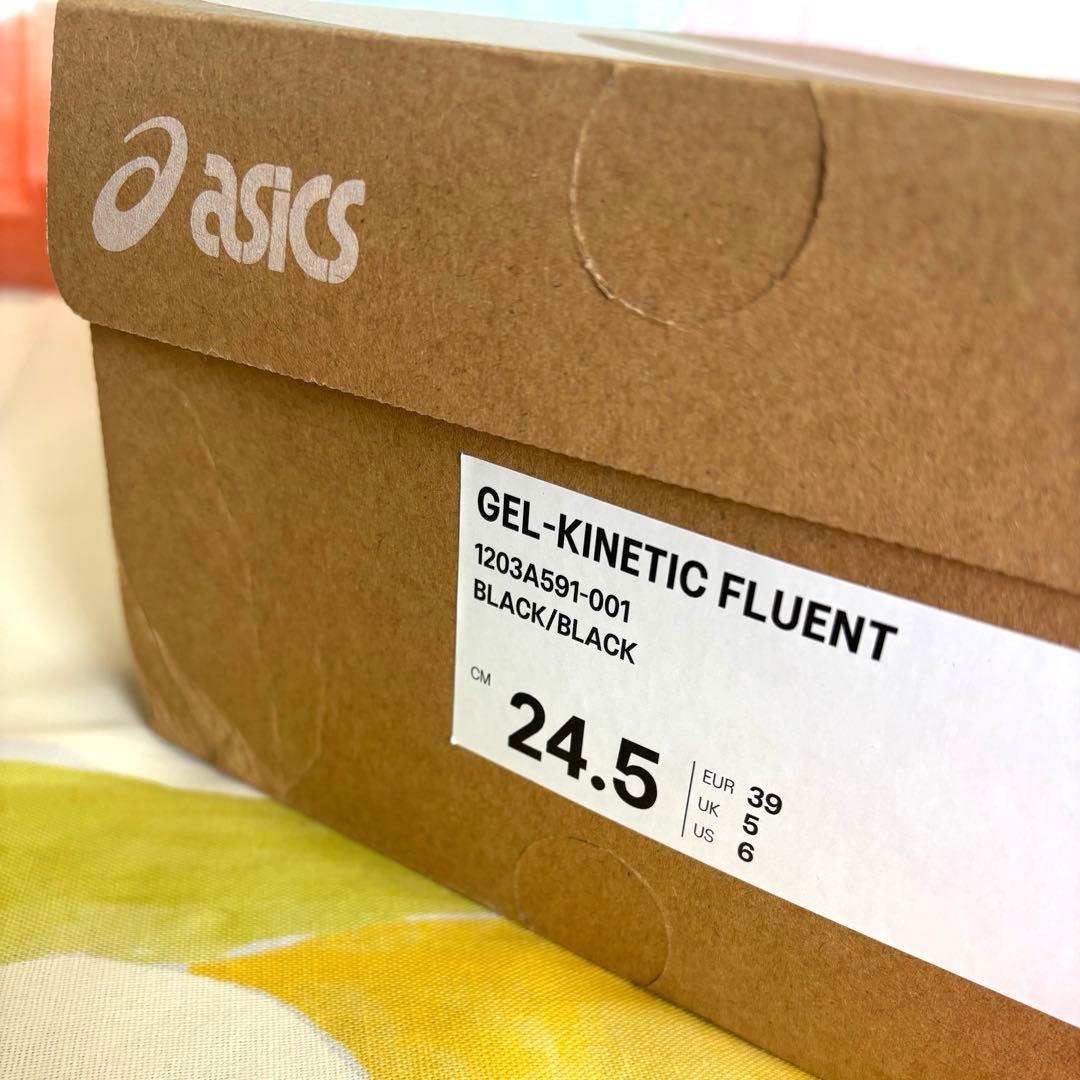 靴 [ASICS]GEL-KINETIC FLUENT(BLK-24.5)