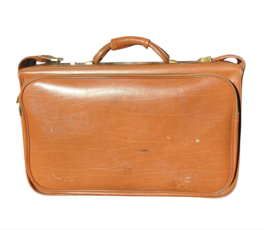 60S USA製 ヴィンテージ 五角形 TALON オールレザー スーツケース