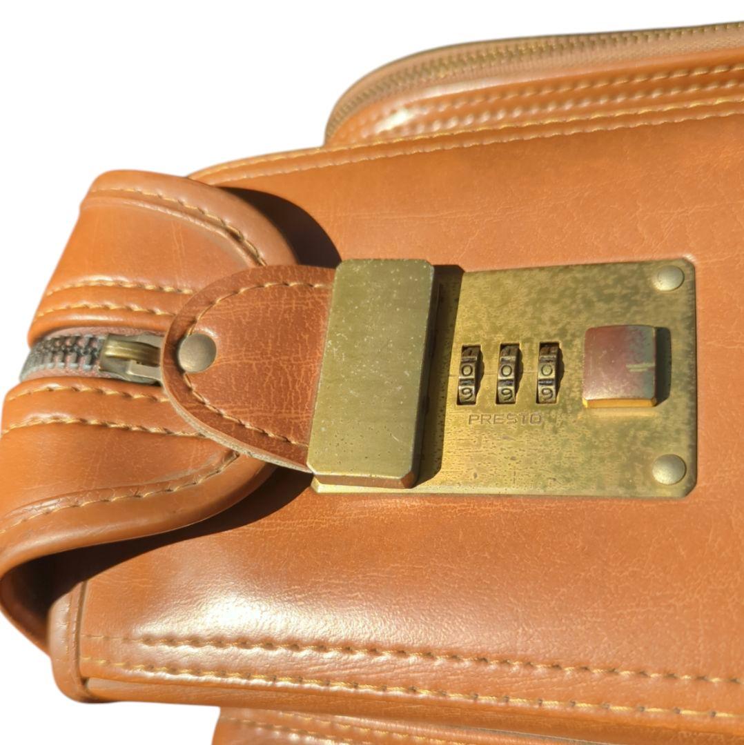 60S USA製 ヴィンテージ 五角形 TALON オールレザー スーツケース