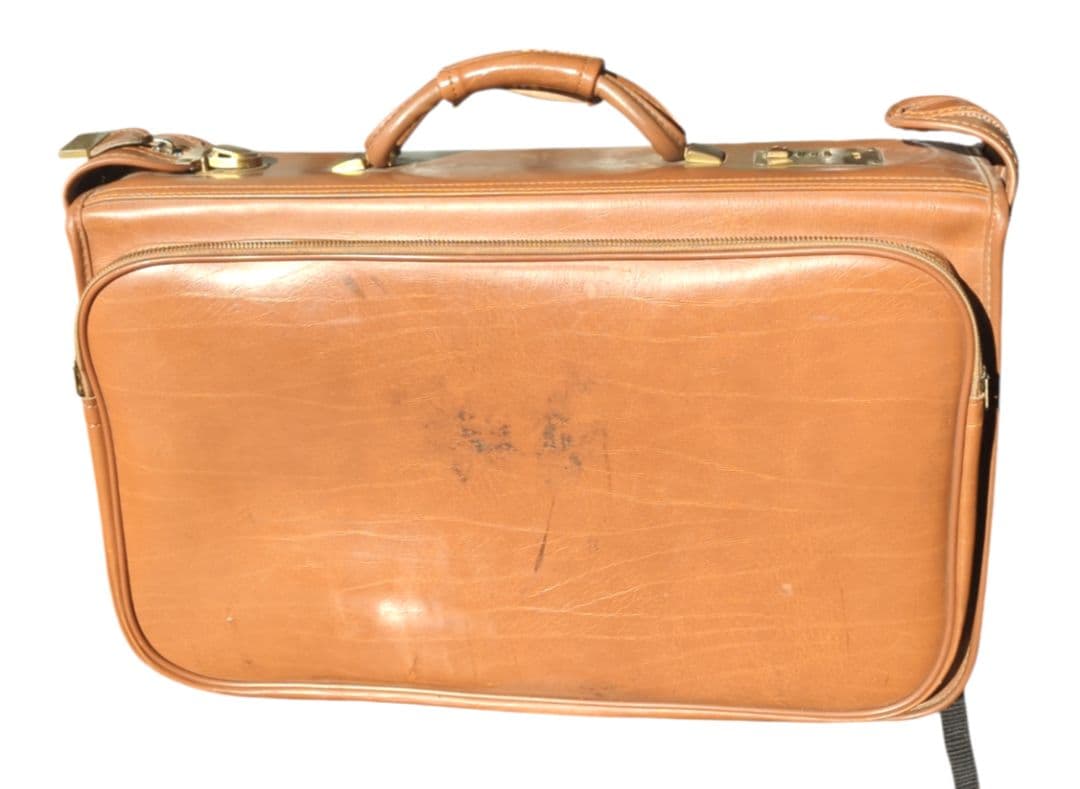 60S USA製 ヴィンテージ 五角形 TALON オールレザー スーツケース