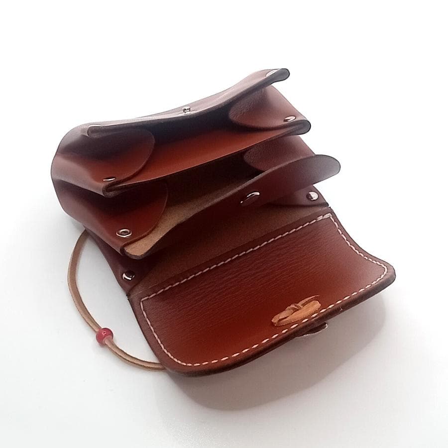 【専用です】本革レザーミニウォレットインディアン鹿革ブラウン牛革ゴローズ好きな方