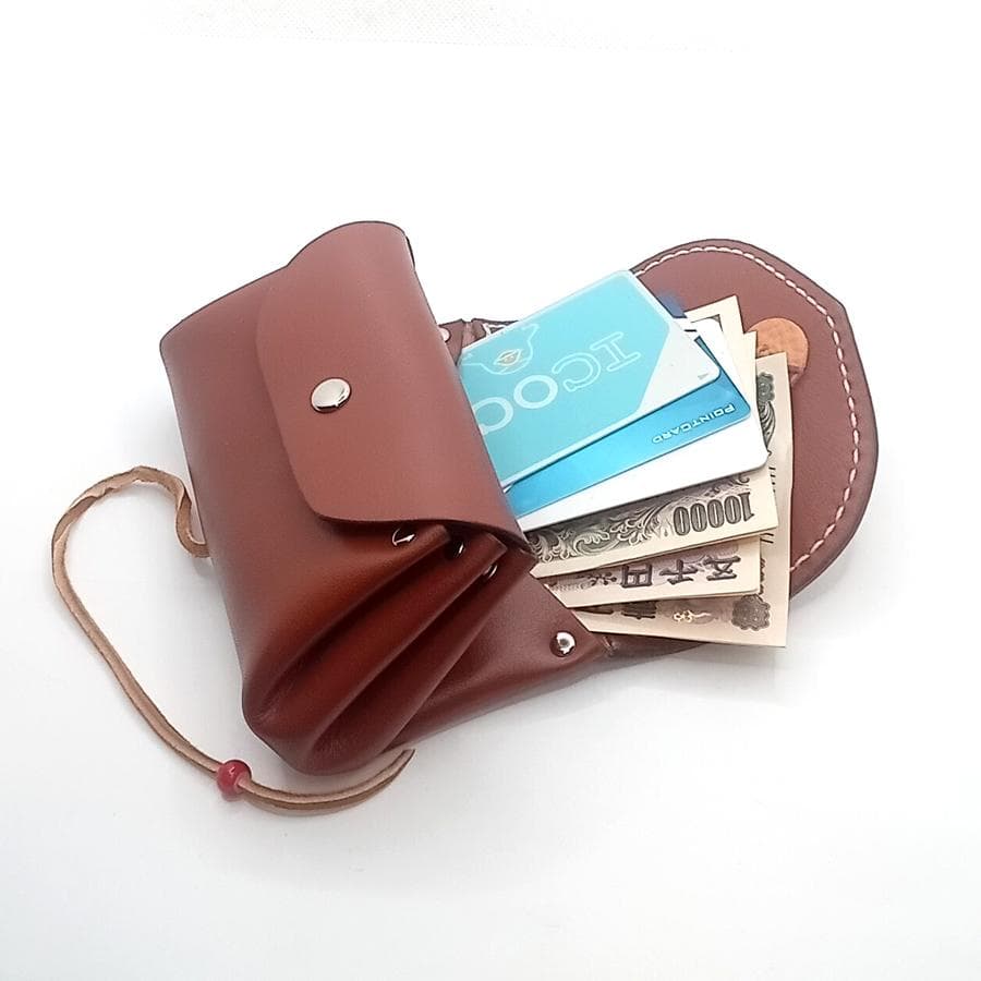 【専用です】本革レザーミニウォレットインディアン鹿革ブラウン牛革ゴローズ好きな方