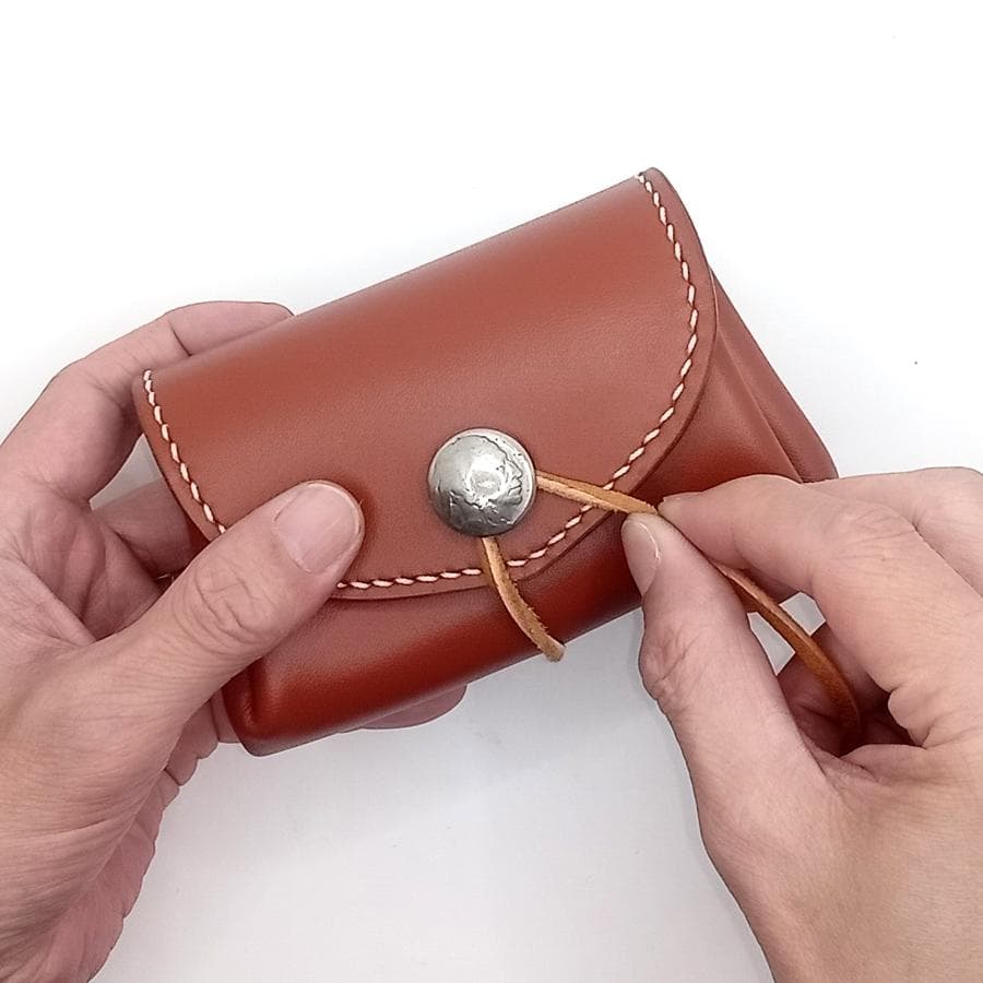 【専用です】本革レザーミニウォレットインディアン鹿革ブラウン牛革ゴローズ好きな方