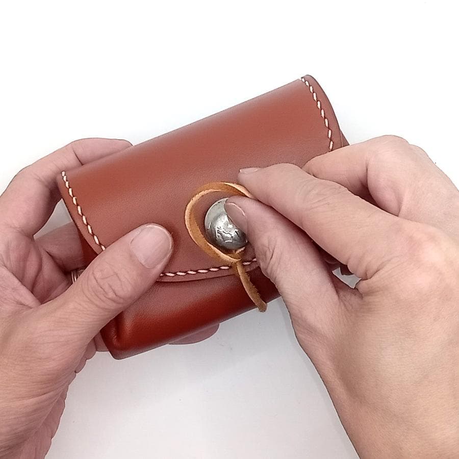 【専用です】本革レザーミニウォレットインディアン鹿革ブラウン牛革ゴローズ好きな方