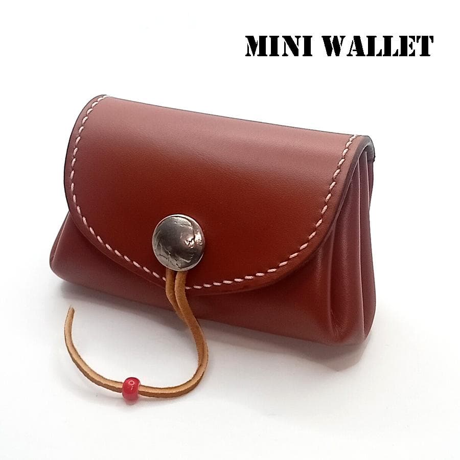 【専用です】本革レザーミニウォレットインディアン鹿革ブラウン牛革ゴローズ好きな方