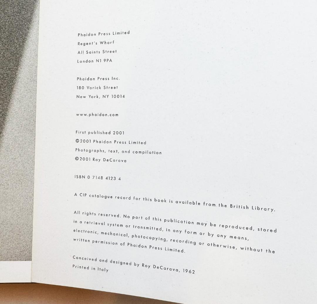 【写真集】the sound I saw ／ Roy Decarava