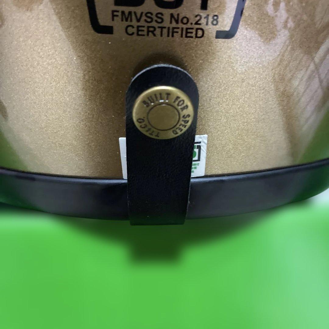 TT&CO. フルフェイスヘルメット ゴールド