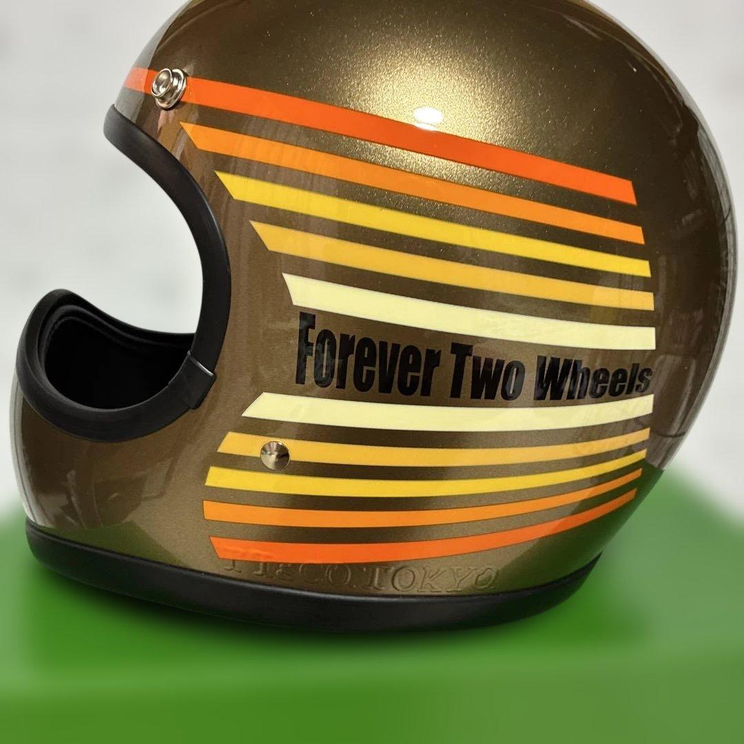 TT&CO. フルフェイスヘルメット ゴールド