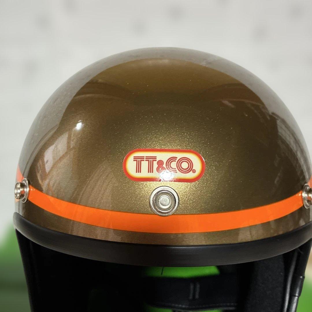 TT&CO. フルフェイスヘルメット ゴールド