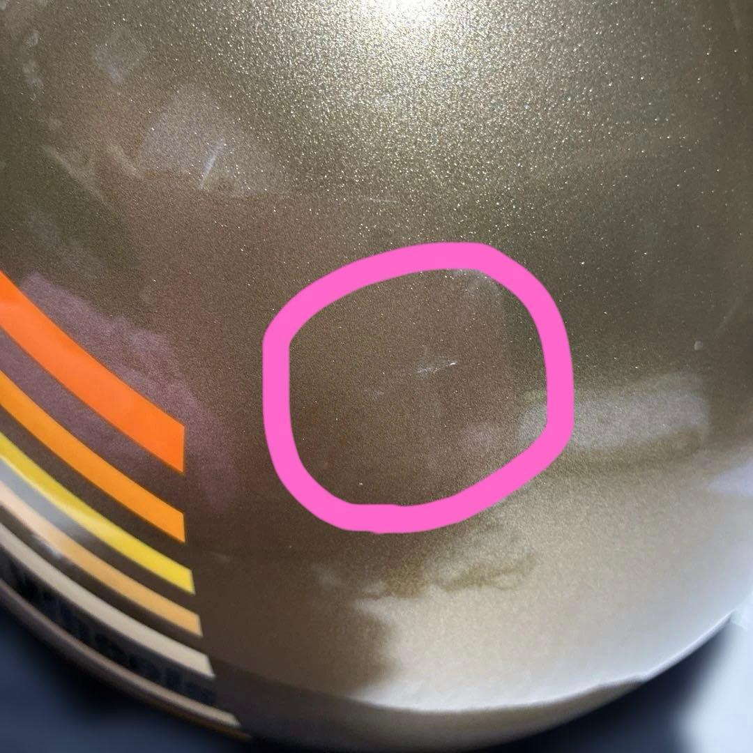 TT&CO. フルフェイスヘルメット ゴールド