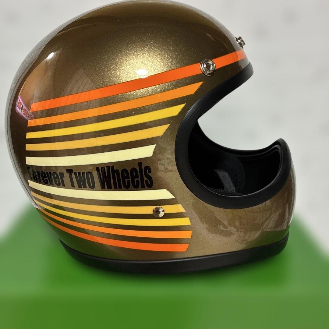 TT&CO. フルフェイスヘルメット ゴールド