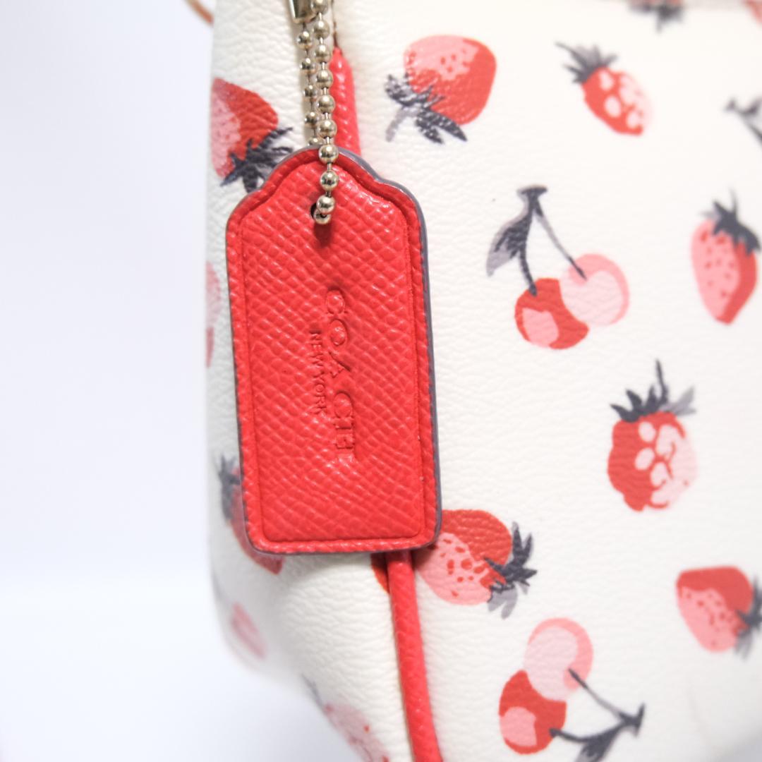 coach Strawberry cherry　accessory pouch