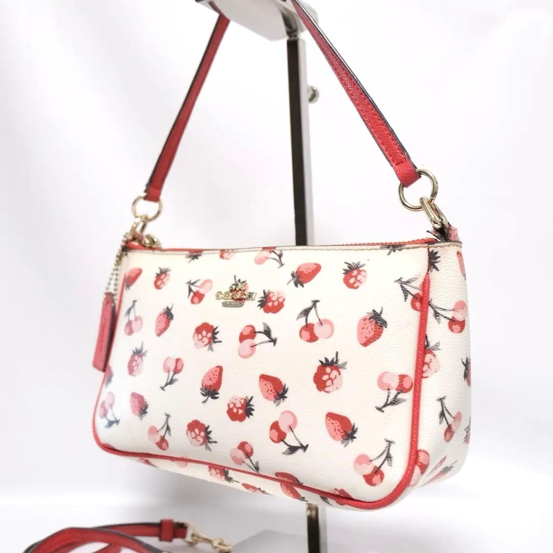 coach Strawberry cherry　accessory pouch
