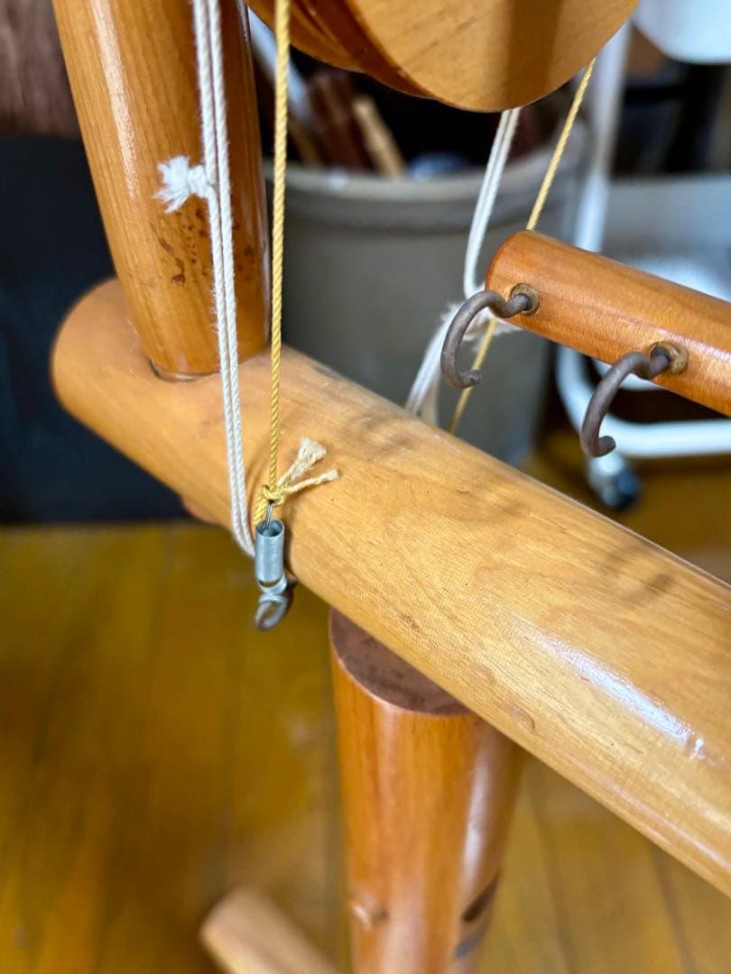 電動紡ぎ車　東京手織機　紡毛機