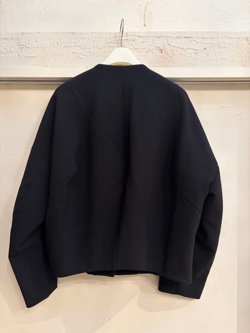 ENFOLD ノーカラージャケット ブラック サイズ38