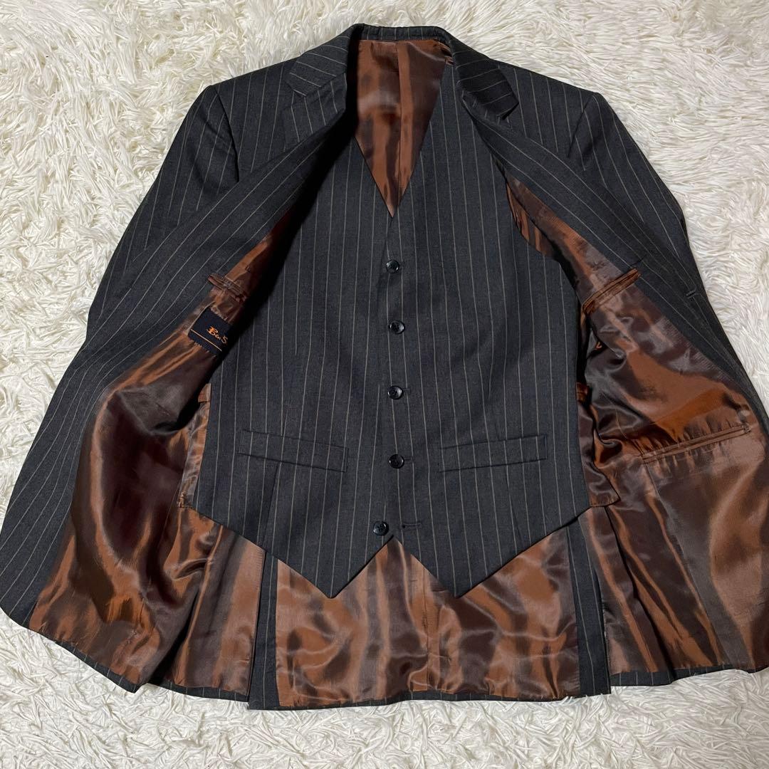 【なき】Ben Sherman 3ピース セットアップ スーツ グレー