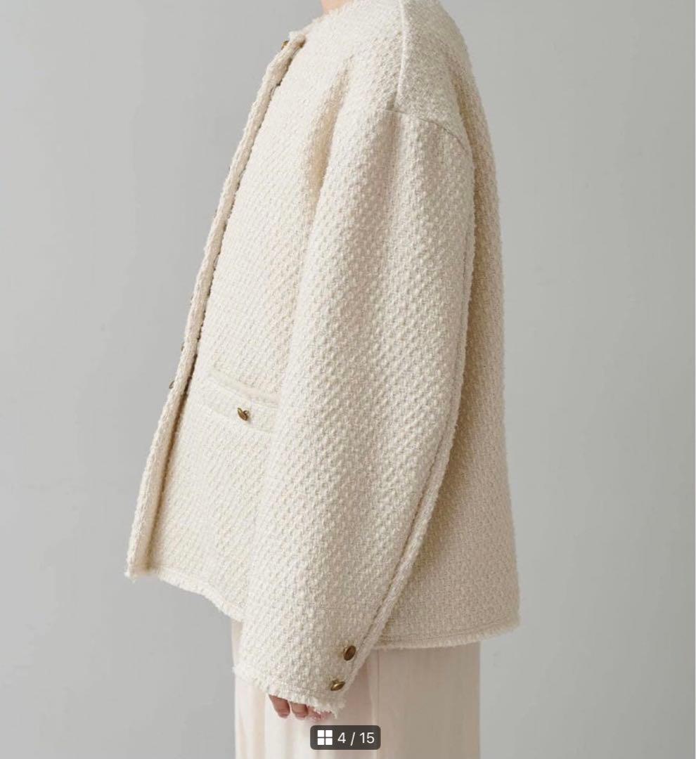 【専用ページ】ピュアルセシン　リングツイードノーカラージャケット