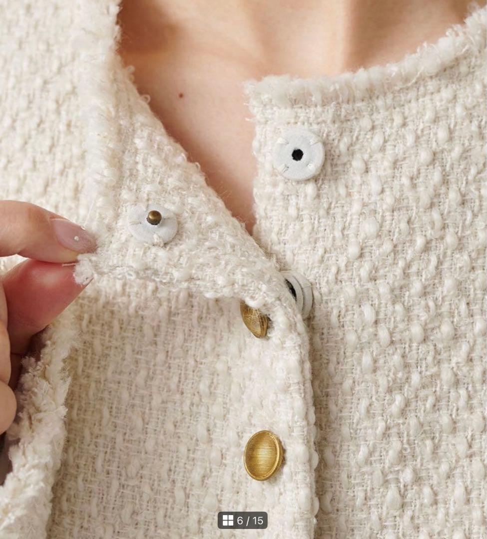 【専用ページ】ピュアルセシン　リングツイードノーカラージャケット