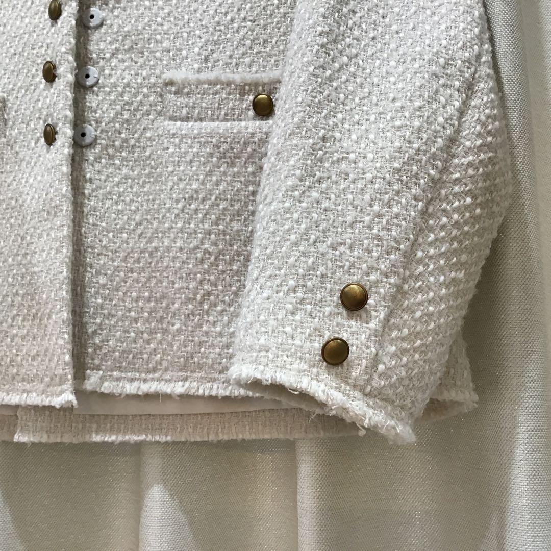 【専用ページ】ピュアルセシン　リングツイードノーカラージャケット