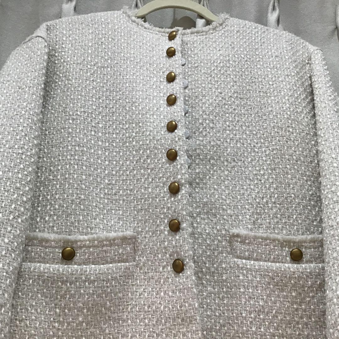 【専用ページ】ピュアルセシン　リングツイードノーカラージャケット