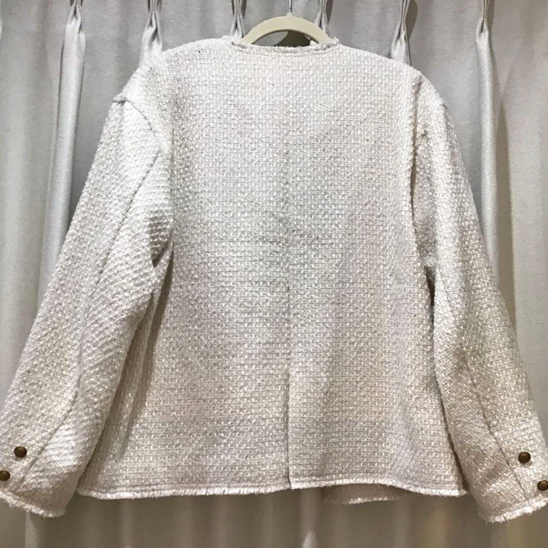 【専用ページ】ピュアルセシン　リングツイードノーカラージャケット