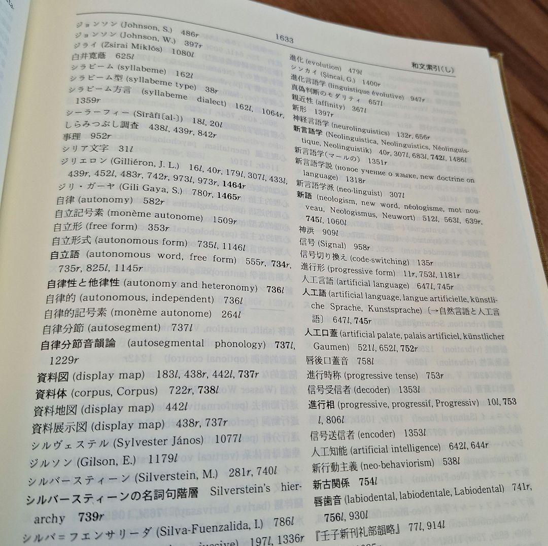 言語学大辞典　第6巻　術語編