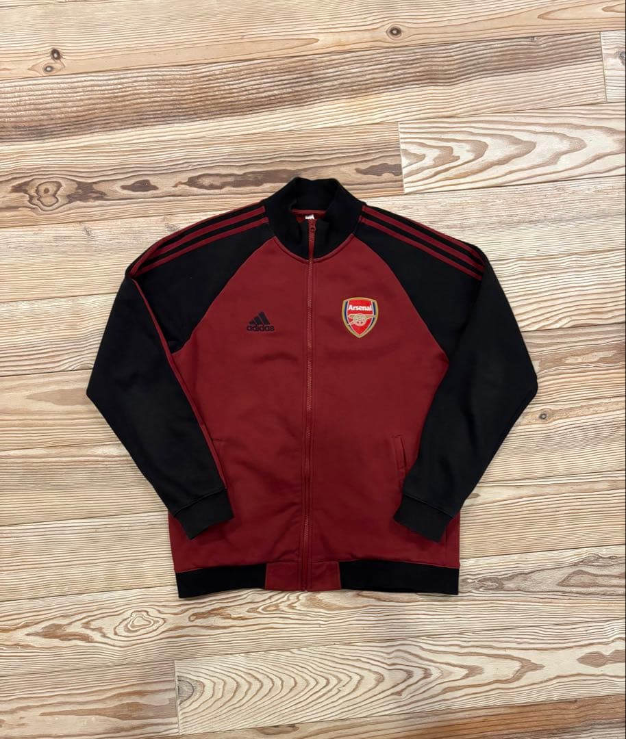 アーセナル 21/22 アンセムジャケット 赤黒