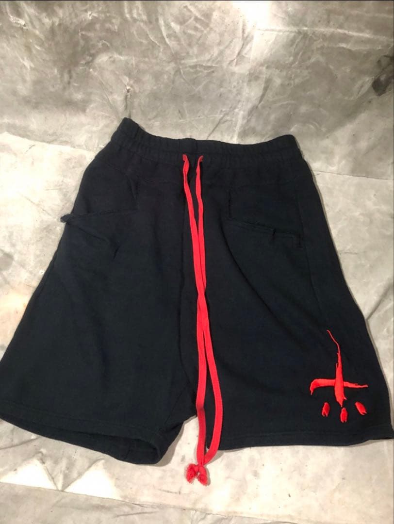 美品⭐️cvtvlist usual shorts 黒赤 サイズ2(L)