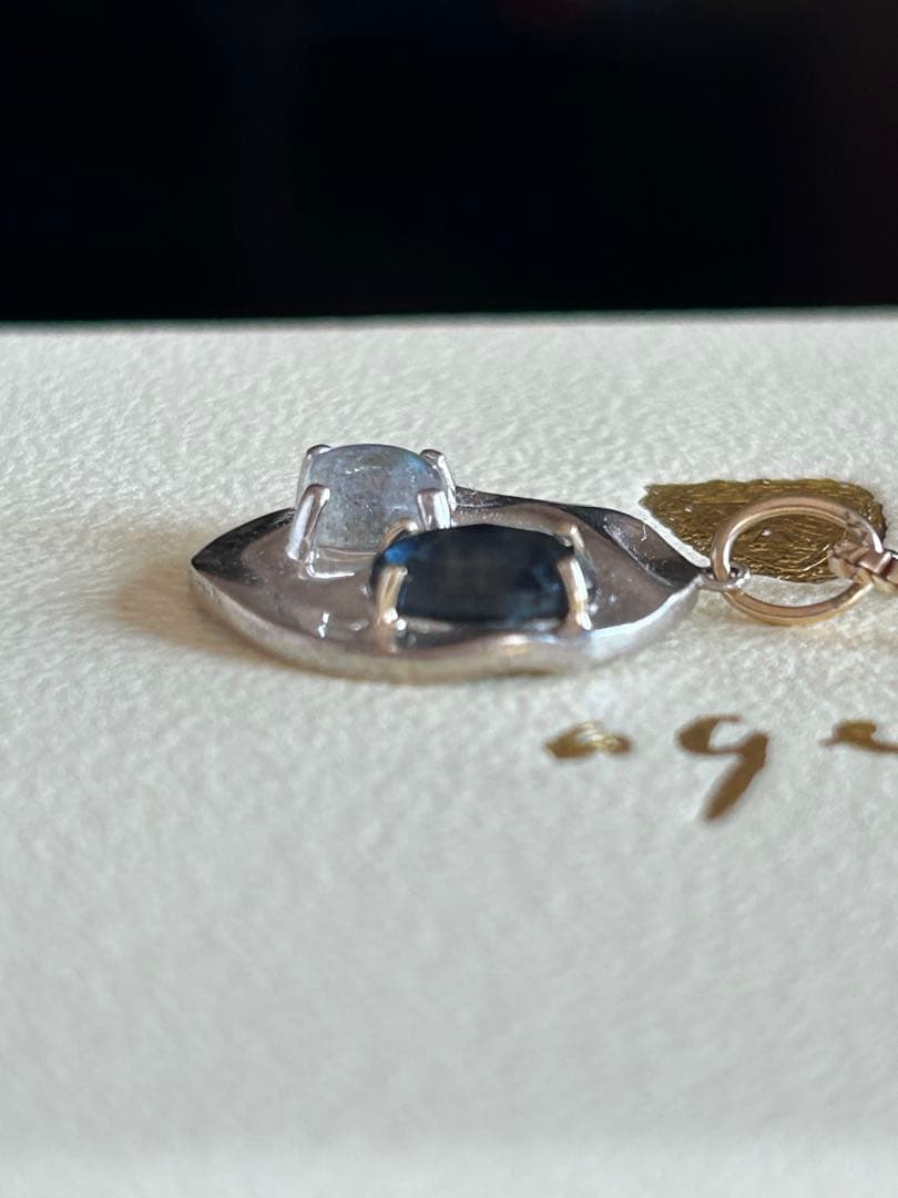 アガット　限定品　サファイア　チャーム