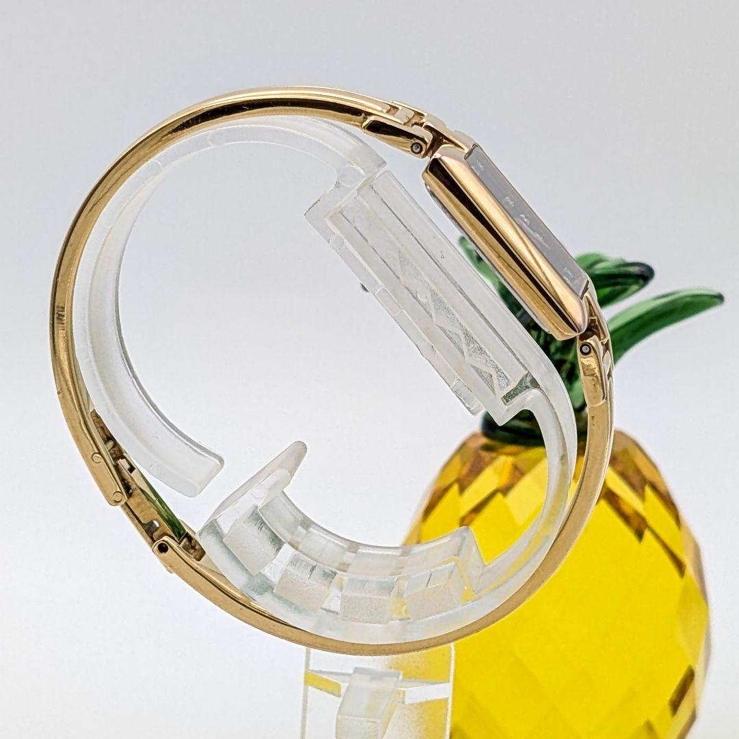 【美品】GIVENCHY ジバンシー ゴールド バングルウォッチ 12Pダイヤ