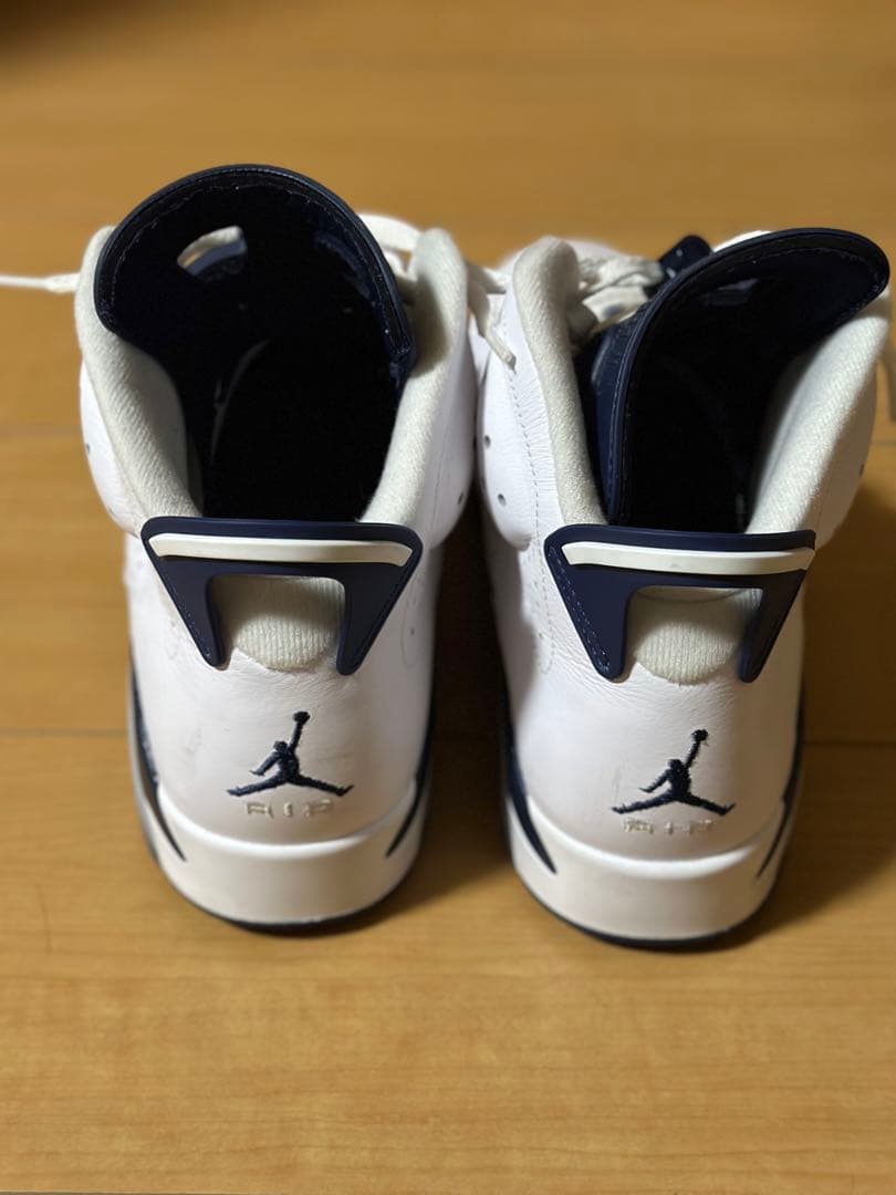 Air Jordan 6 ホワイト/ネイビー US9.5 値下げしました。