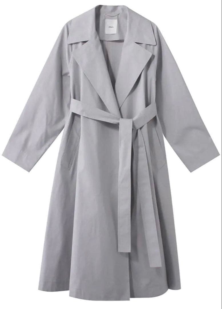 ebure(エブール)ハイカウント シルクコットン トレンチ コート