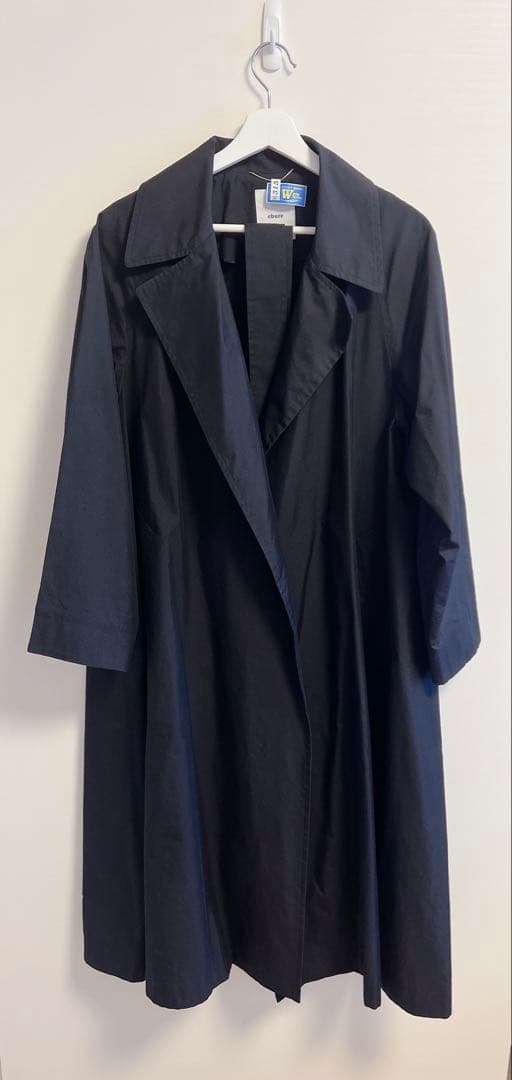 ebure(エブール)ハイカウント シルクコットン トレンチ コート