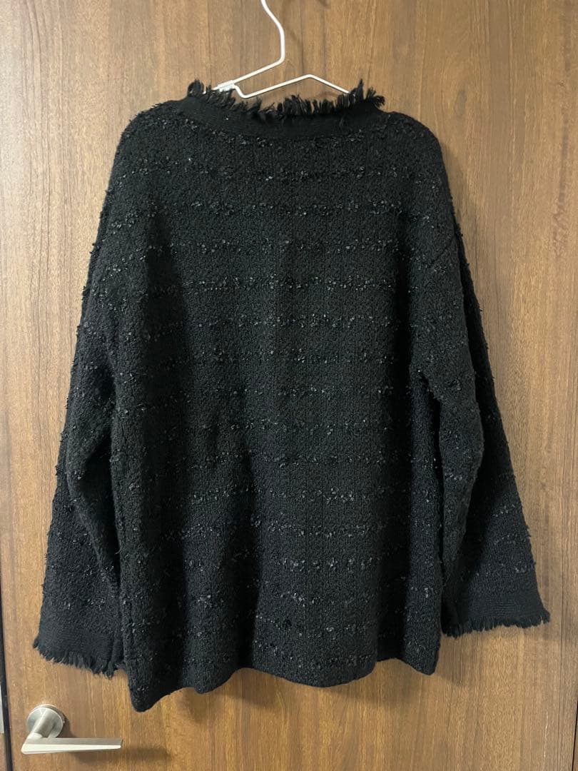 ウィムガゼット ツイードニットジャケット　カーディガン