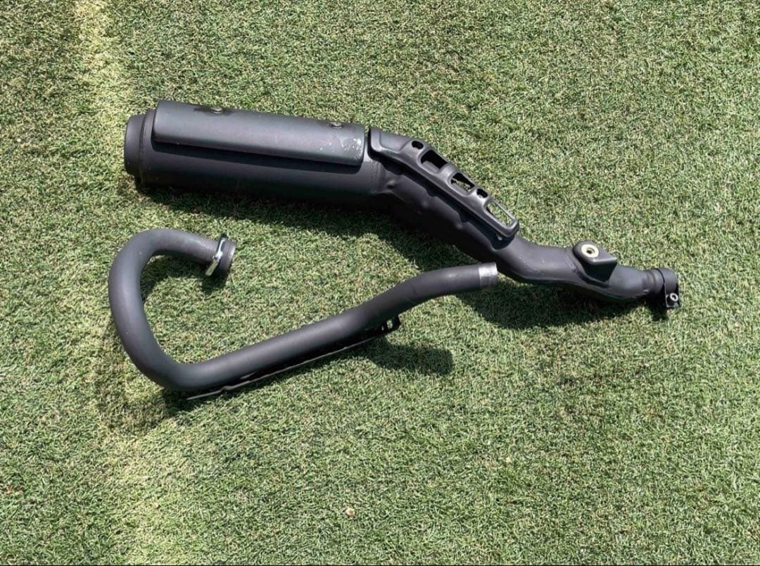 YAMAHA tw225 純正　マフラー　サイレンサー　ガスケット&ボルト付き