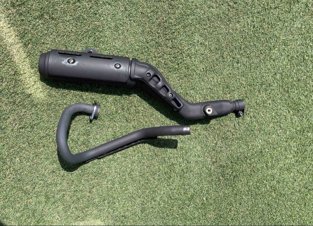 YAMAHA tw225 純正　マフラー　サイレンサー　ガスケット&ボルト付き