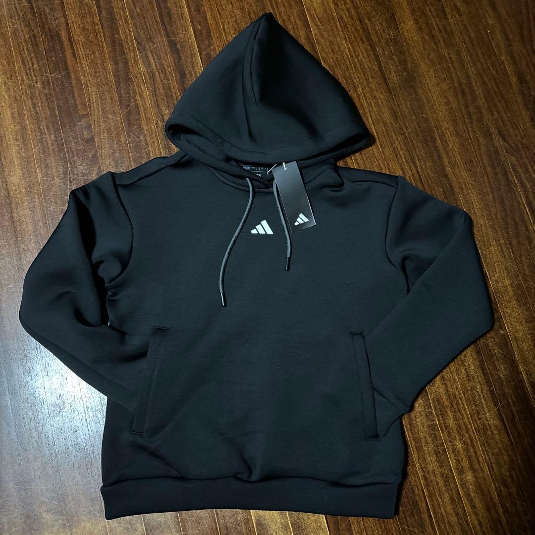 新品 ゴルフウェア アディダス チェックスカート ビックロゴフーディー パーカー