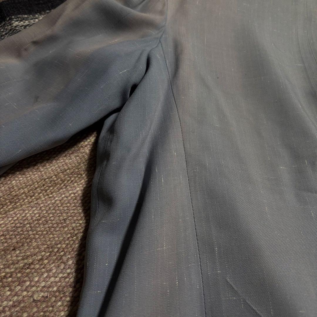 50s レーヨンギャバ　テーラード　ナッソージャケット　カスリ　ギャバジャン