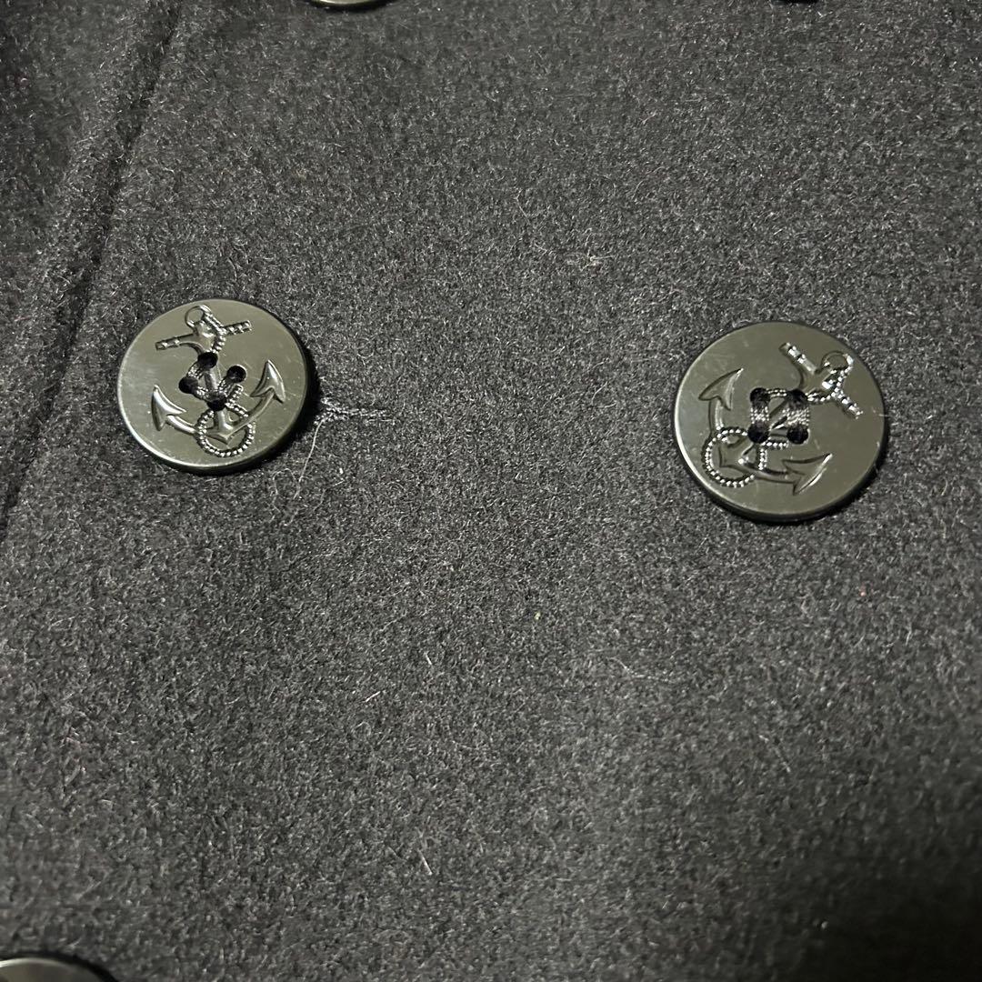 美品　Schott ピーコート ダブル キルティング　740N 黒　USA L