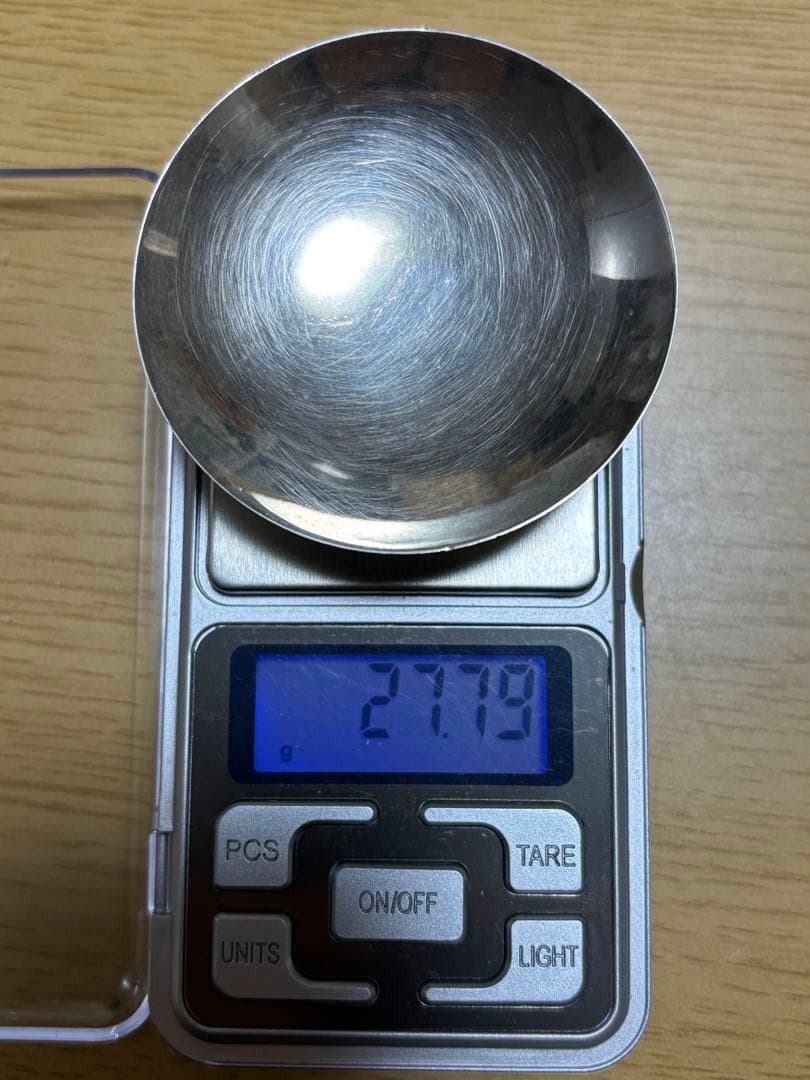 【純銀製】純銀杯+笹吹き銀。総重量67.8g！Sv1000 純銀！盃に刻印有り！