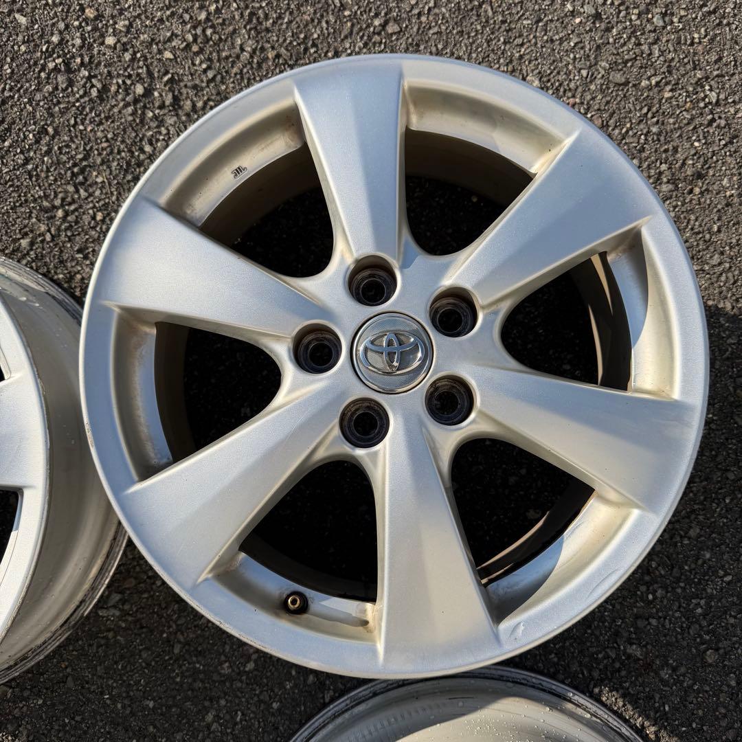 【4本セット送料込み】17×7J+50 5H 114.3 エスティマ純正ホイール