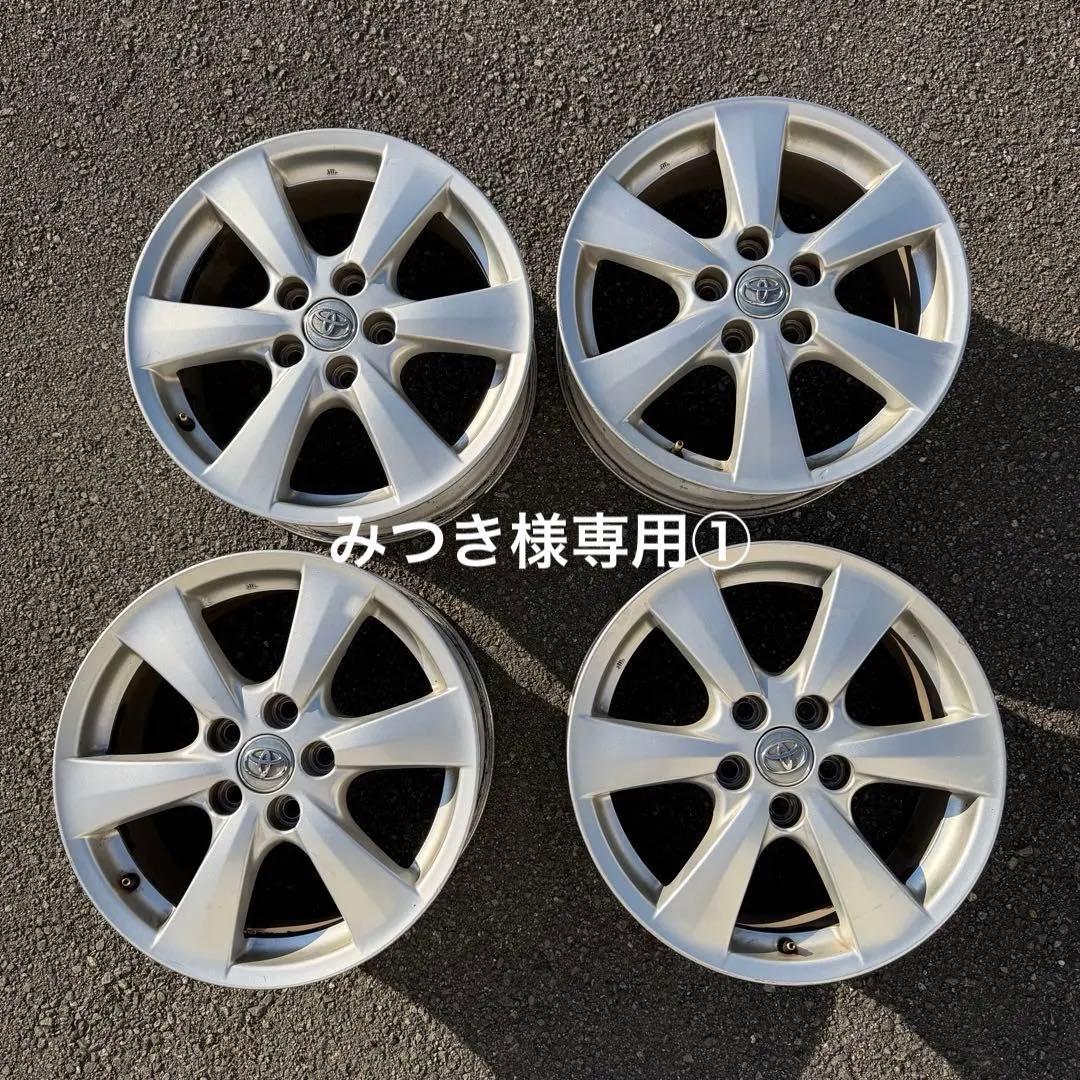 【4本セット送料込み】17×7J+50 5H 114.3 エスティマ純正ホイール