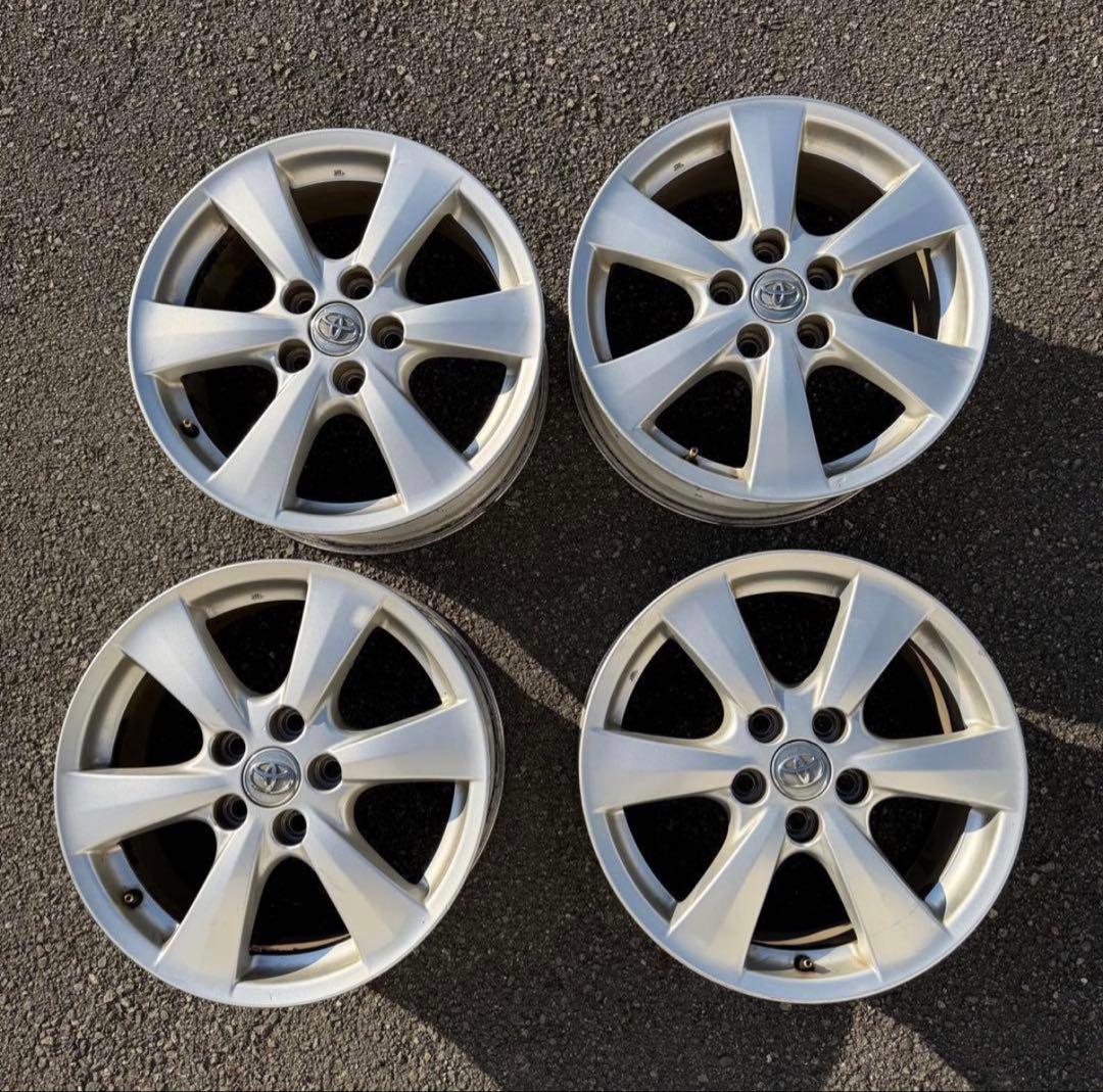 【4本セット送料込み】17×7J+50 5H 114.3 エスティマ純正ホイール